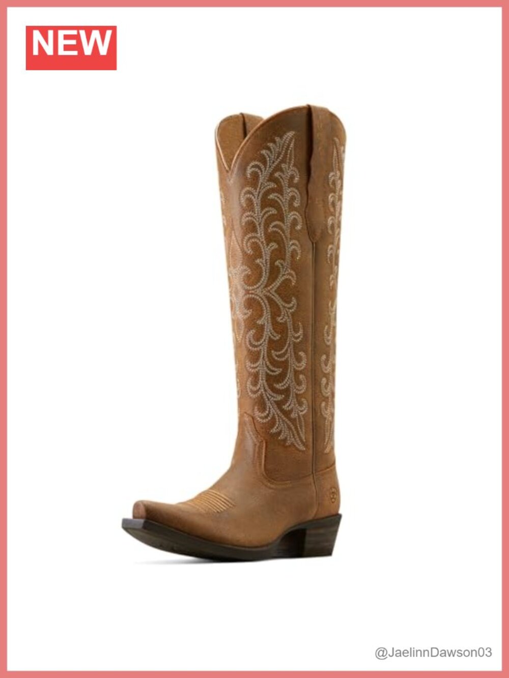 Tallahassee StretchFit Western Boots Leather Mid-Calf Pull-On